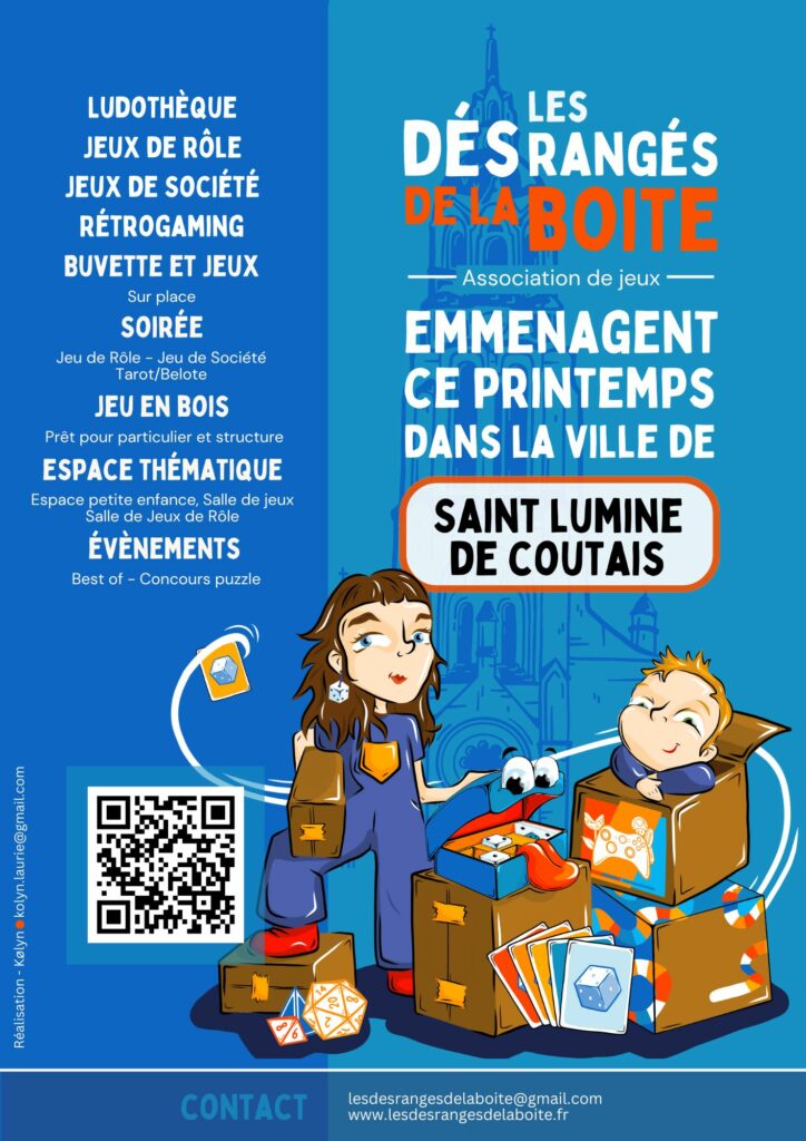 Nouvelle aventure luminoise : affiche du déménagement.